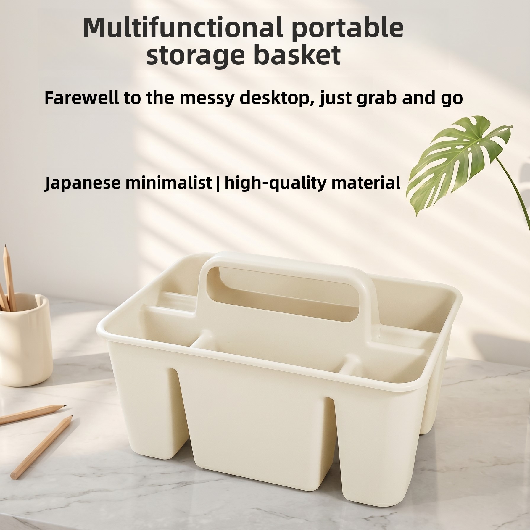Kitchen Gadgets Needed - Portable Divided Plastic Storage Caddy with