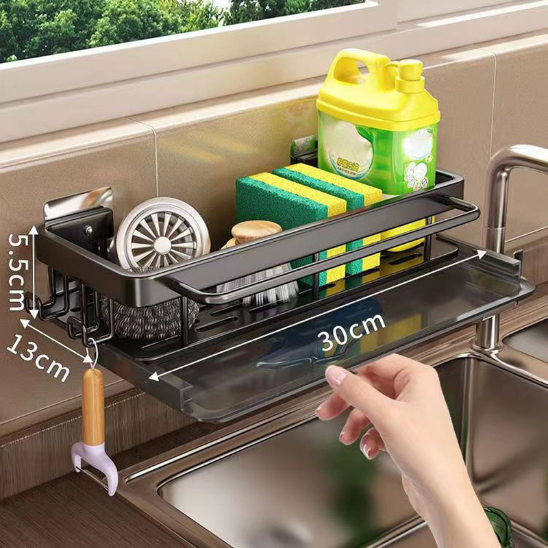 Kitchen Gadgets Needed - 1pcs Multifunctional Wall-mounted Drain Rack Kitchen