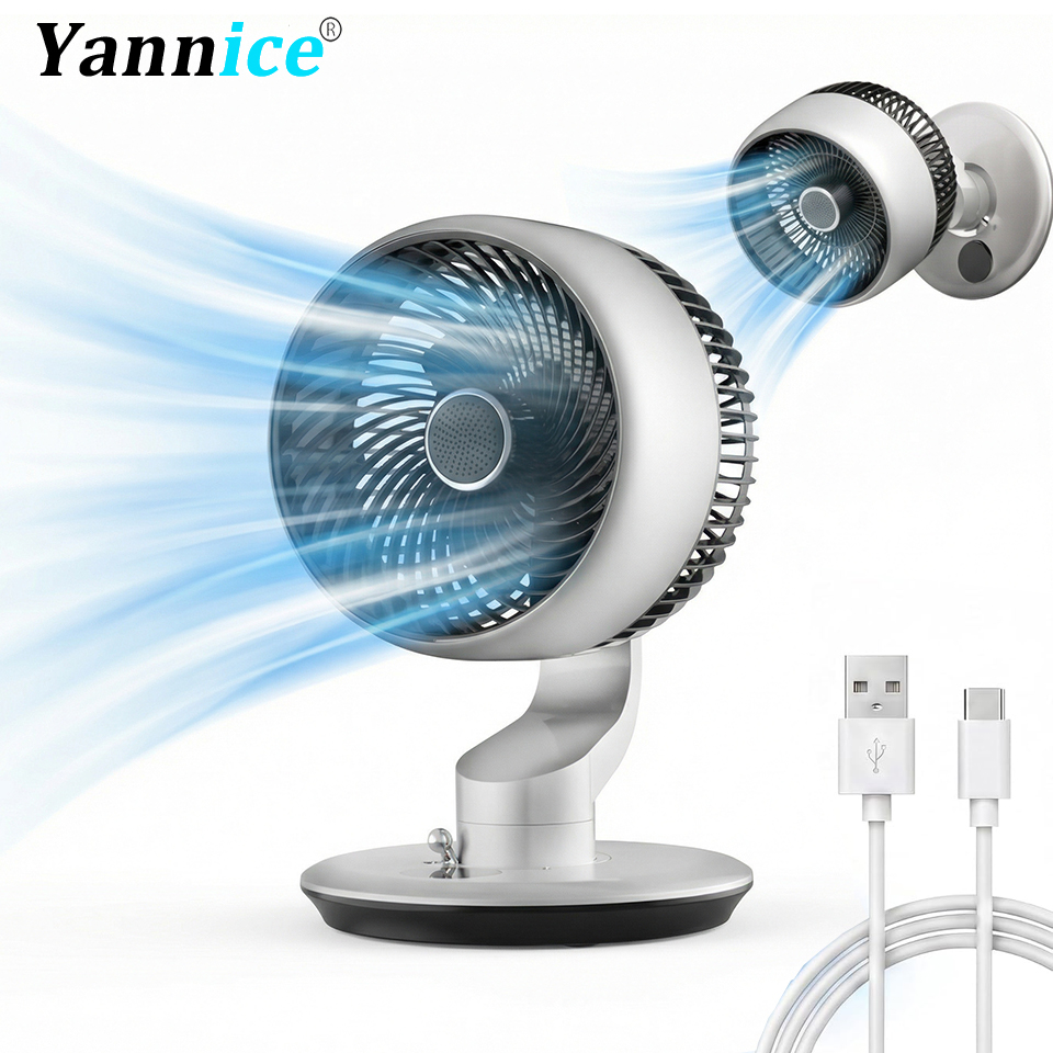 Kitchen Gadgets Smart - 7800mAh USB Desk Fan 5 Speed