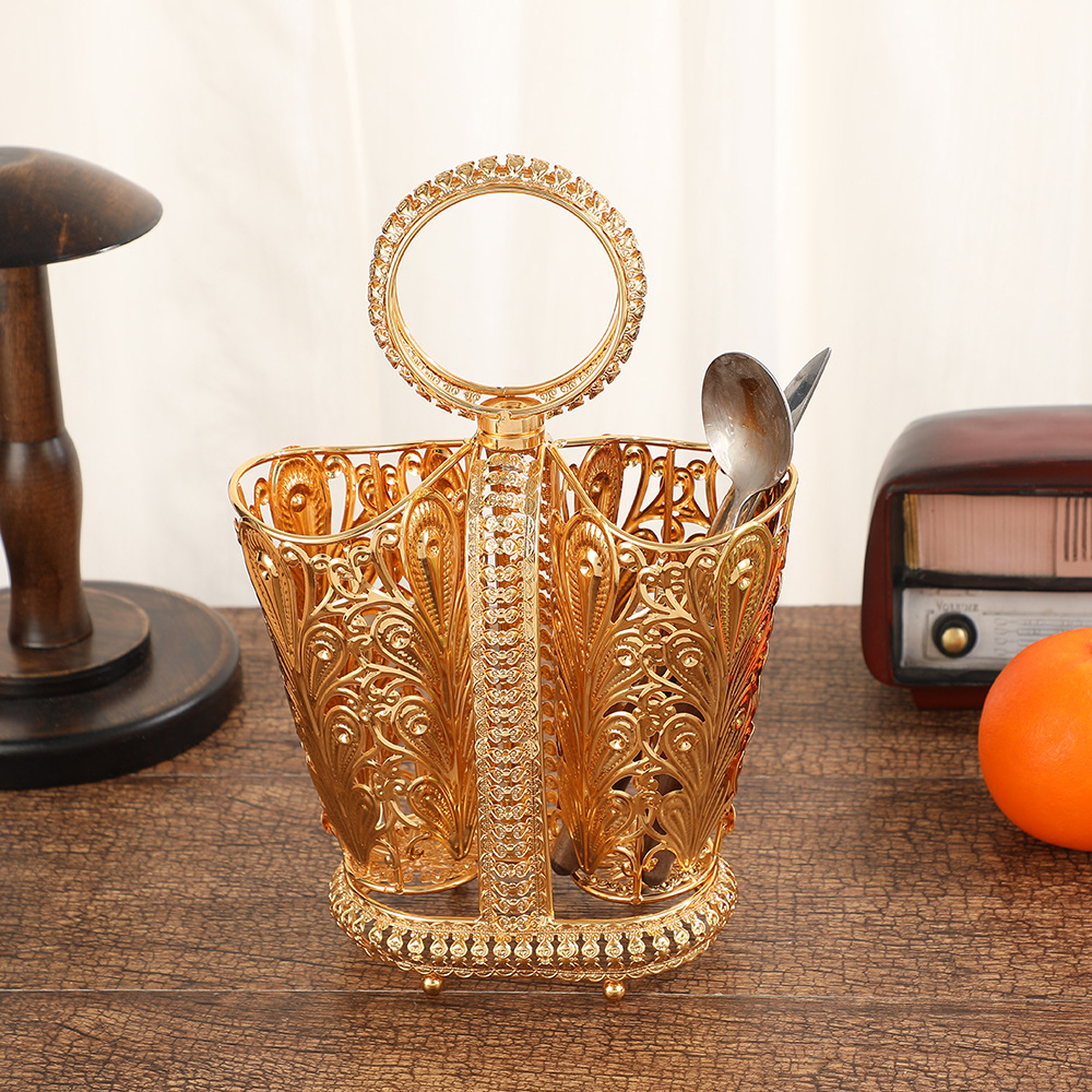 Kitchen Gadgets Cabinet - Utensil Caddy Practical Tableware Basket Elegant