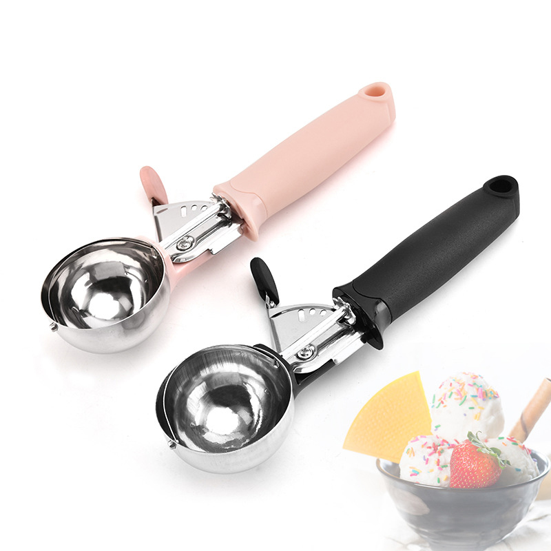 Kitchen Gadgets Needed - Stainless Steel Ice Cream Scooper Multifunctional