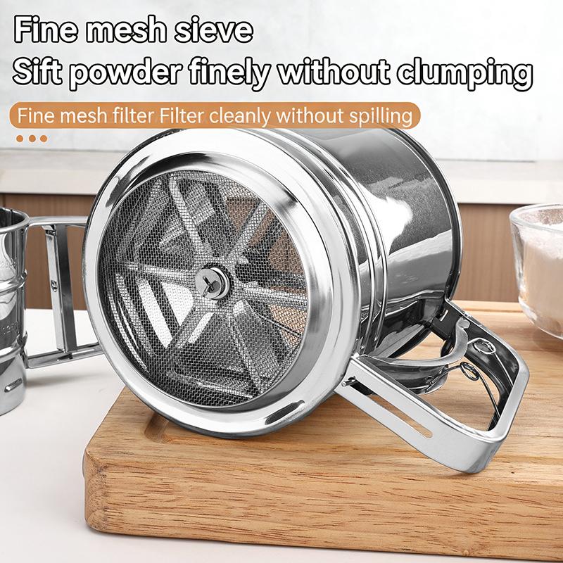 Stainless Steel Flour Sieve Cu - Kitchen Hand Gadgets recension och pris
