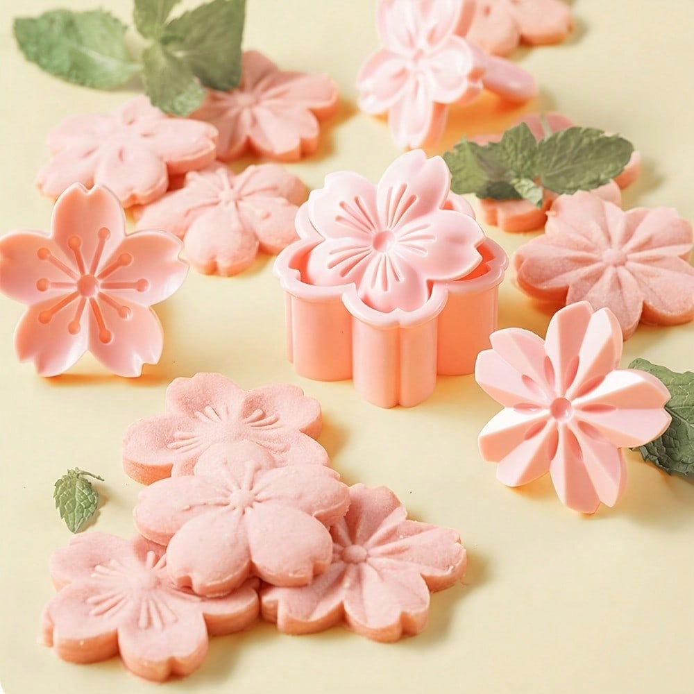 5pcs/set Cherry Blossom Cookie - Kitchen Hand Gadgets recension och pris