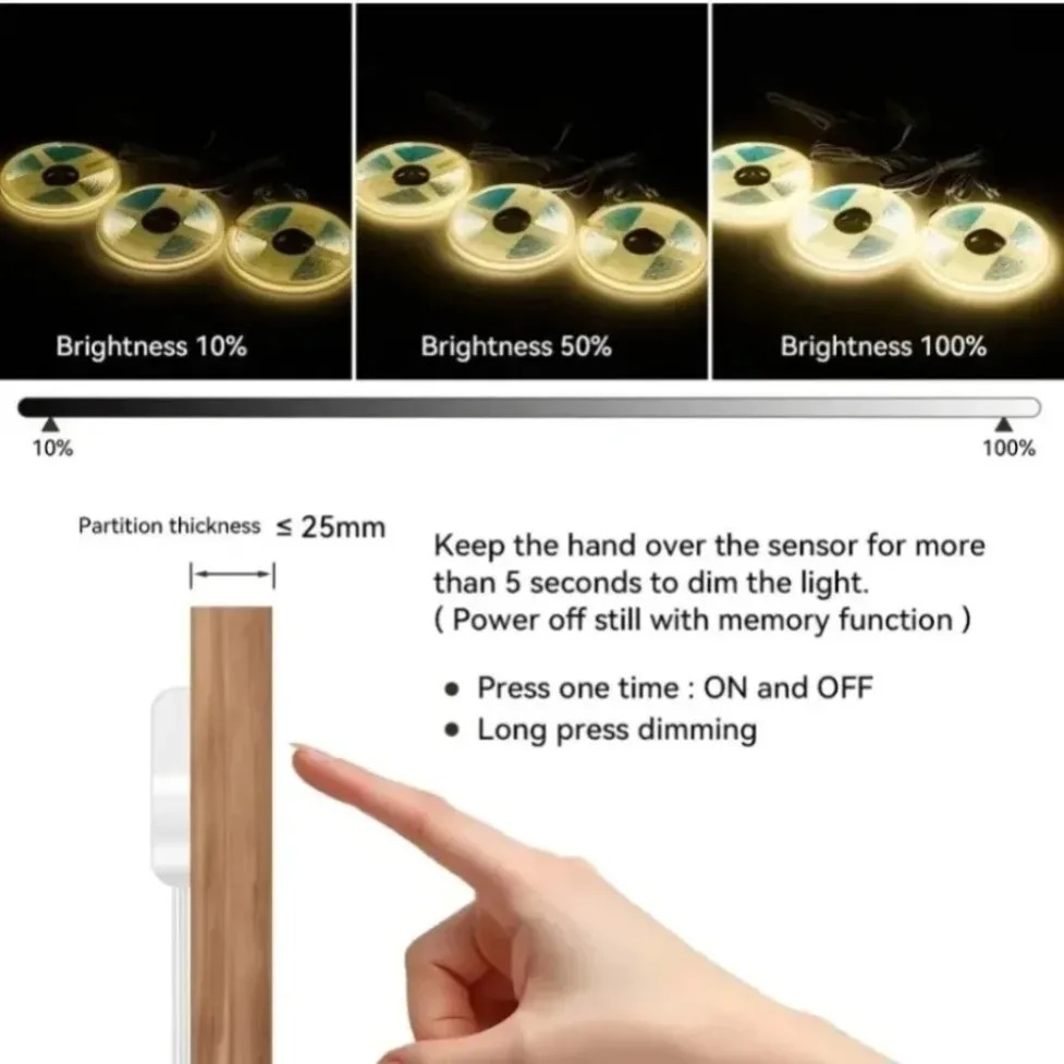 Touch Control Sync COB LED Str - Kitchen Gadgets Cabinet recension och pris