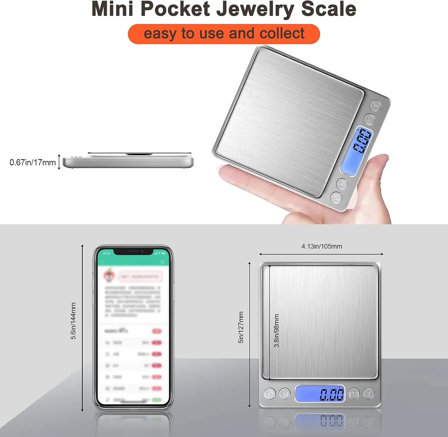LCD Digital Jewelry Scale 3kg  - Kitchen Gadgets Smart recension och pris