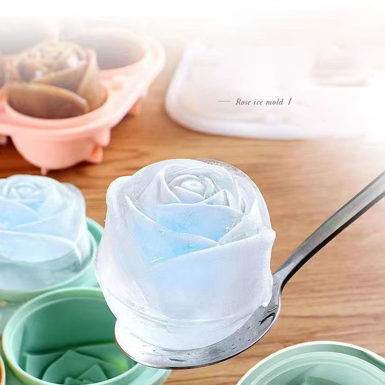 3D Rose Ice Molds 4 Holes Ice  - Kitchen Gadgets Deals recension och pris