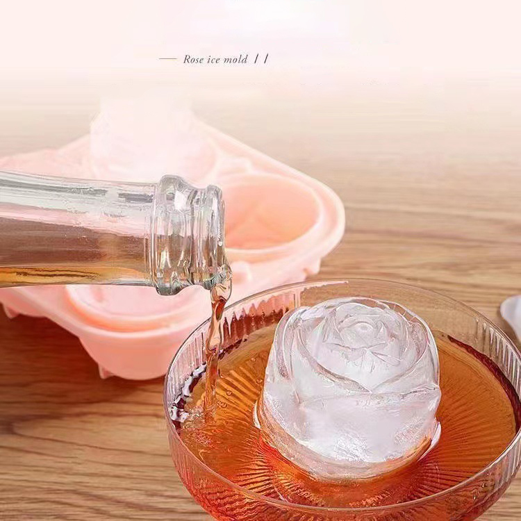 3D Rose Ice Molds 4 Holes Ice  - Kitchen Gadgets Deals recension och pris