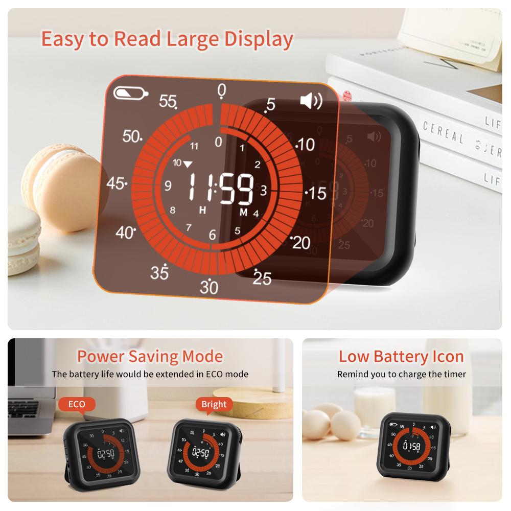 Fashion Visual Timer Rechargea - Kitchen Gadgets Smart recension och pris