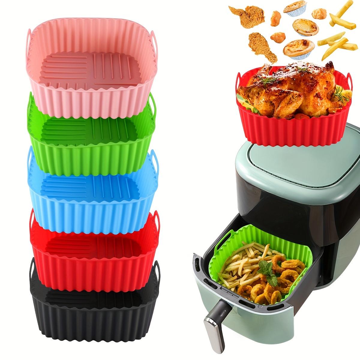 1 square silicone air fryer li - Kitchen Gadgets Air Fryer recension och pris